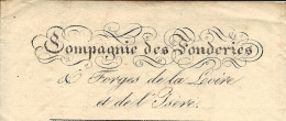 1829  FAMILLE FREREJEAN Cie Des Fonderies & Forges De La Loire & De L’Isère Vienne (Loire) à Abadie Mécanicien à Toulous - 1800 – 1899