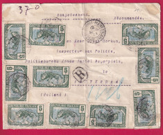 BRAZAVILLE PLAINE CONGO FRANCAIS LETTRE RECOMMANDE POUR AMSTERDAM PAYS BAS HOLLANDE 1911 LETTRE - Covers & Documents