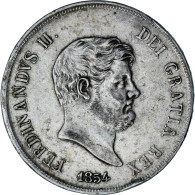 Monnaie, États Italiens, NAPLES, Ferdinando II, 120 Grana, 1854, TTB, Argent - Napels & Sicilië