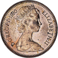 Monnaie, Grande-Bretagne, Elizabeth II, New Penny, 1980, SPL, Bronze - 1 Penny & 1 New Penny