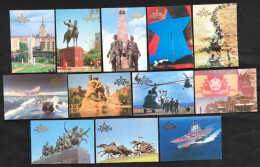Soviet Pocket Calendars Set #3  1918-1988 Series 1988 Set Of 12 - Big : 1981-90