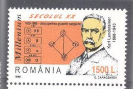 Karl Landsteiner, Discovery Of Rh Factor, Human Blood Group, Polio Virus, Nobel Prize, MNH - Médecine