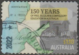 AUSTRALIA - DIE-CUT- USED 2022 $1.10 150 Years Free, Secular Compulsory Education - Gebruikt