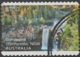 AUSTRALIA - DIE-CUT- USED 2022 $1.10 Our Beautiful Continent - Gondwana Rainforests, New South Wales - Usati