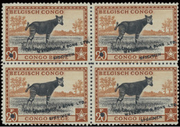 Congo Belge - 246 - Bloc De 4 - Essai - Waterlow & Sons - 1942 - MNH & MH - Nuovi