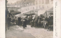 ARTS - Peintures Et Tableaux - Salon De 1909 - Coin De Marché à Douarnenez - Carte Postale Ancienne - Pintura & Cuadros