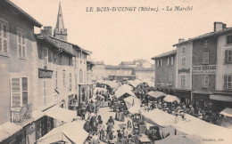 Le BOIS-d'OINGT (Rhône) - Le Marché - Ecrit 1913 (2 Scans) Bernard Chevalier Chez Chovet, 5 Rue Ranchot à Bourges Cher - Le Bois D'Oingt