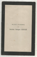 éloge Funèbre Du Docteur G. CREUZE, Décédé à Chatellerault, Vienne, 1895, 8 Pages, 3 Scans, Frais Fr 1.85 E - Ohne Zuordnung