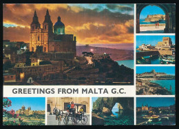 CPSM / CPM 10.5 X 15 Malte (4) Greetings From Malta C.C. - Malte