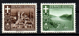 1944 - Italia - Emissioni Locali - Campione D'Italia 6/7 Vedute  ------- - Emissioni Locali/autonome