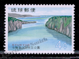 Ryukyu Islands - Ryu-Kyu 1972 Yvert 214, Environment. Nature. Landscapes. Yokatsu National Park - MNH - Ryukyu Islands