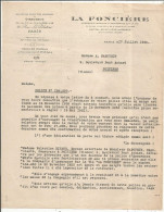 Lettre Commerciale Sur En Tête LA FONCIERE, Assurances, Paris, 1950, 2 Scans, Frais Fr 1.75 E - 1950 - ...