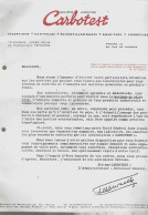 ANVERS – CARBOTEST S. A. – Laboratoires D’analyse Industrielle - Document Commercial Illustré (03.11.1953) - 1950 - ...