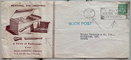 INDIA 1952, ADVERTISING COVER, MEDICINAL EYE DROPPERS, USED TO CANADA, DELHI CITY, MACHINE SLOGAN CANCEL - Brieven En Documenten