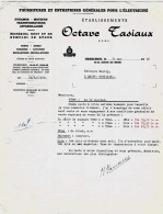 CHARLEROI – Ets. AO. TASIAUX– Entreprises Générales Pour L’’électricité – Remise De Prix (21.05.1962) - Électricité & Gaz
