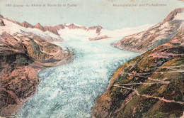 SUISSE - Valais - Glacier Du Rhône Et Route De La Furka - Colorisé - Carte Postale Ancienne - Andere & Zonder Classificatie