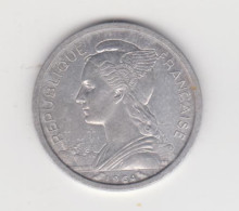 974 ILE REUNION -  1 F FRANC 1964 - CHAMP DE CANNES A SUCRE  - ALUMINIUM - Riunione