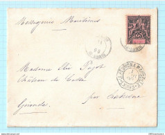 REUNION Env. ST DENIS Affranchie Par N°39 SUPERBE Pour La Gironde Le 31 AOUT 98 + LA REUNION A MARSEILLE/ L.V.N°3 - Covers & Documents