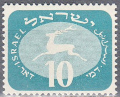 ISRAEL   SCOTT NO J13   MNH   YEAR  1952 - Portomarken