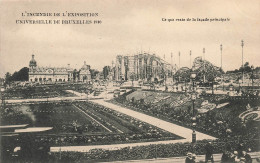 BELGIQUE - L'incendie De L'exposition De Bruxelles - Ce Qui Reste De La Façade Principale - Carte Postale Ancienne - Expositions Universelles