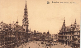 BELGIQUE - Bruxelles - Hôtel De Ville Et Grand'place - Carte Postale Ancienne - Monuments, édifices