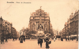 BELGIQUE - Bruxelles - Place De Brouckère - Animé - Carte Postale Ancienne - Plätze