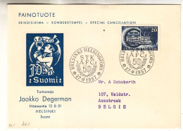 Finlande - Carte Postale De 1957 - Oblit Helsinki - Industrie - - Cartas & Documentos