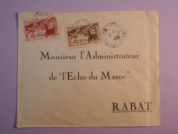 DE6 MAROC   BELLE LETTRE   1942 PORT LYAUTAY A RABAT +AFFR. INTERESSANT+++ - Lettres & Documents