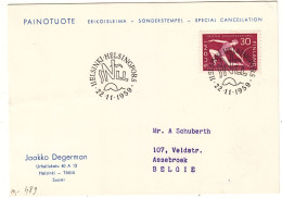 Finlande - Lettre De 1959 - Oblit Helsinki - Gymnastique - - Cartas & Documentos