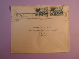 DE6 MAROC   BELLE LETTRE   1942 CASABLANCA A RABAT+PAIRE DE TP  +AFFR. INTERESSANT+++ - Briefe U. Dokumente