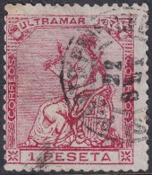 Cuba 1874 Sc 62 Ed 30 Used Puerto Principe Cancel - Cuba (1874-1898)