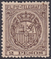 Philippines 1892 Telégrafo Ed 45 Filipinas Telegraph MNH** Very Streaky Gum - Philippines