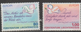 Liechtenstein Europa 1995 N° 1044 Et 1045 ** Paix Et Liberté - 1995