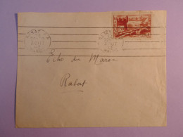 DE6 MAROC   BELLE LETTRE   1942  RABAT+  +AFFR. INTERESSANT+++ - Lettres & Documents