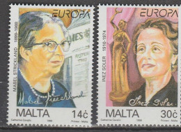 Malte Europa 1996 N° 958/ 959 ** Femmes Celebres - 1996