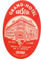 Etiket Etiquette - Grand Hotel Bristol - Colmar - Etiquetas De Hotel