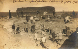 Mortefontaine * Carte Photo * Les Carrières ( 1915 - 1916 ) * Carrière Mine Mines Ouvriers - Altri & Non Classificati