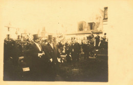 Courbevoie * Carte Photo 1905 * Jour De Fête Ou Inauguration * Statue * Hommes Politiques Ou Célèbres * Buvette - Courbevoie