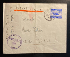 Deutsches Reich Feldpostmarke JU 52 Mi. 1 A Auf Brief Gestempelt/o Feldpostnummer 30506 - Feldpost 2e Wereldoorlog