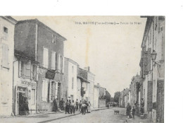 Cpa Mauzé Route De Niort - Mauze Sur Le Mignon