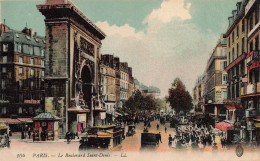 FRANCE - Paris - Le Boulevard Saint Denis - Colorisé - Animé - Carte Postale Ancienne - Plazas