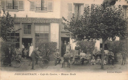 Pontchartrain * Façade Devanture Café Du Centre , Maison Beulé * épicerie Fruiterie * Commerce Magasin - Andere & Zonder Classificatie