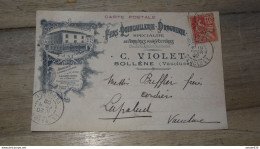Carte Commerciale Fers Quincaillerie C.Violet A BOLLENE ...... 12805 - Bollene