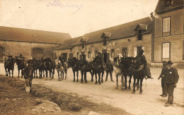 Machery Par Béville Le Comte * Carte Photo * Ferme Chevaux Paysans Fermiers Scène Agricole Agriculture * Villageois - Other & Unclassified