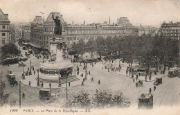 FRANCE - Paris - La Place De La République - Animé - Carte Postale Ancienne - Plazas