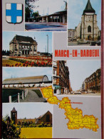 59 - MARCQ En BAROEUL - Multivues Avec Carte Géographique Et Blason. - Marcq En Baroeul