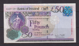 NORTHERN IRELAND - 2013 Bank Of Ireland  50 Pounds XF - 50 Pond