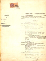 Rare - Ile De La REUNION - Beau Document Notarié (tapuscrit) De 8 Pages 4 Timbres Fiscaux De 125 Francs (CFA) - Cartas & Documentos