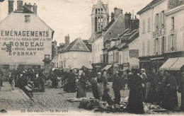 Dormans * 1908 * Le Marché * Imprimerie * Market - Dormans