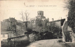 FRANCE - Royat - L'Eglise Fortifiée - Carte Postale Ancienne - Royat